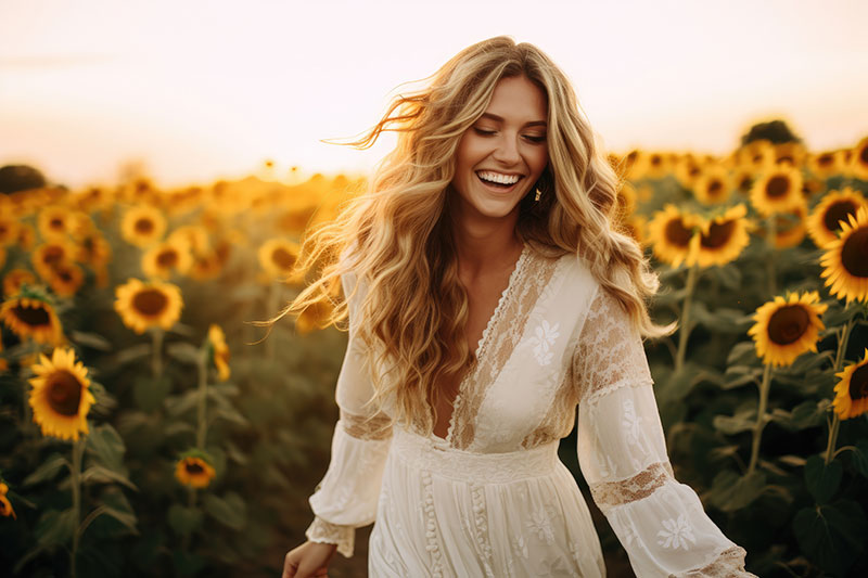 woman-in-sunflower-field